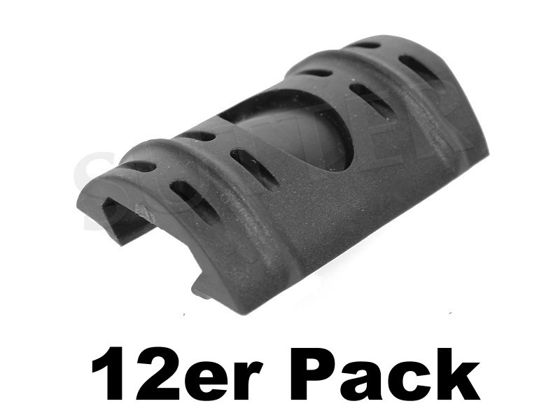 12er Pack: Schienenabdeckung für 19-21mm Weaver- und Picatinnyschienen