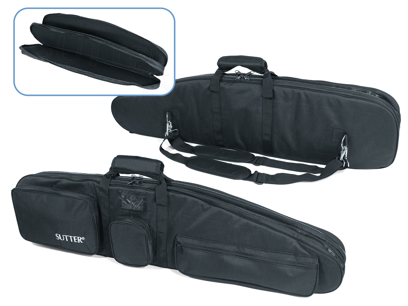 SUTTER® PREMIUM Doppel-Waffentasche 125x37cm - Gewehrtasche für
