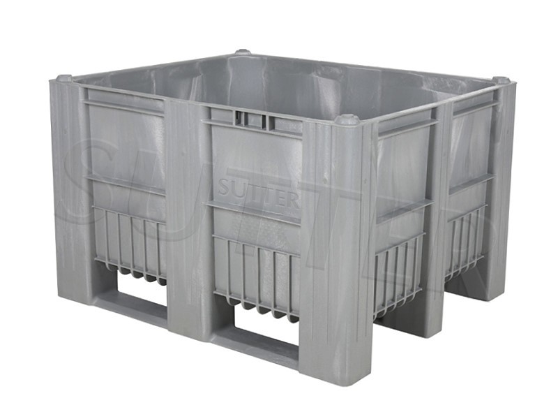 Rieen Wanne Palettenbox 1200x1000x740mm (610 Liter) aus HDPE lebensmitteltauglich / 3 Kufen / Transportbox Fleisch- und Wildtverarbeitung u. Transport, leicht gebraucht 2 Jahre alt
