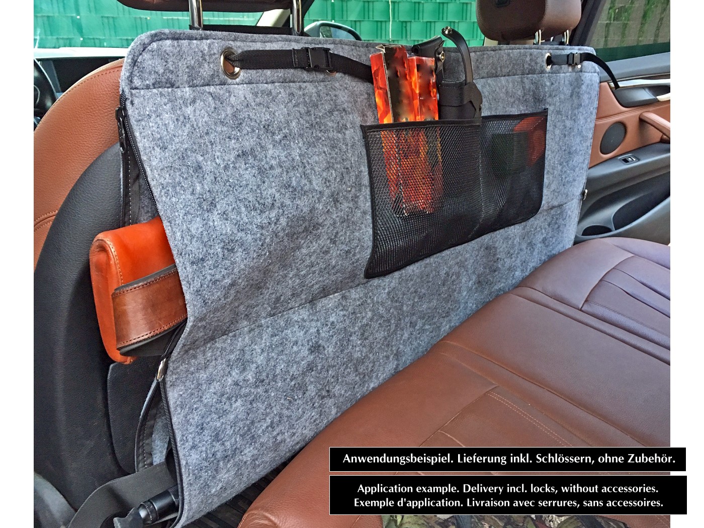 SUTTER® PKW Doppel-Waffentasche aus Filz - 120x60cm - Abschließbare  Gewehrtasche